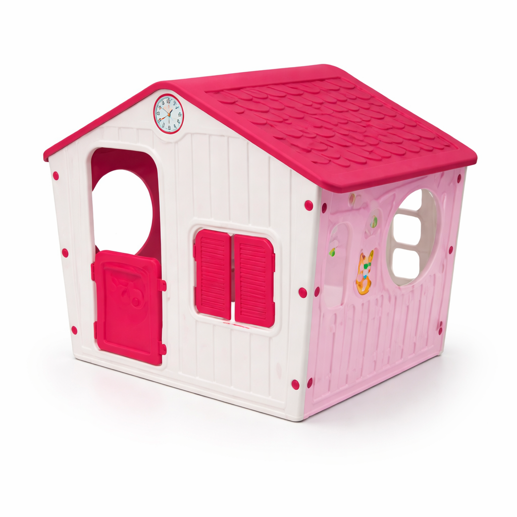 בית פלסטיק לילדים גלילי ורוד